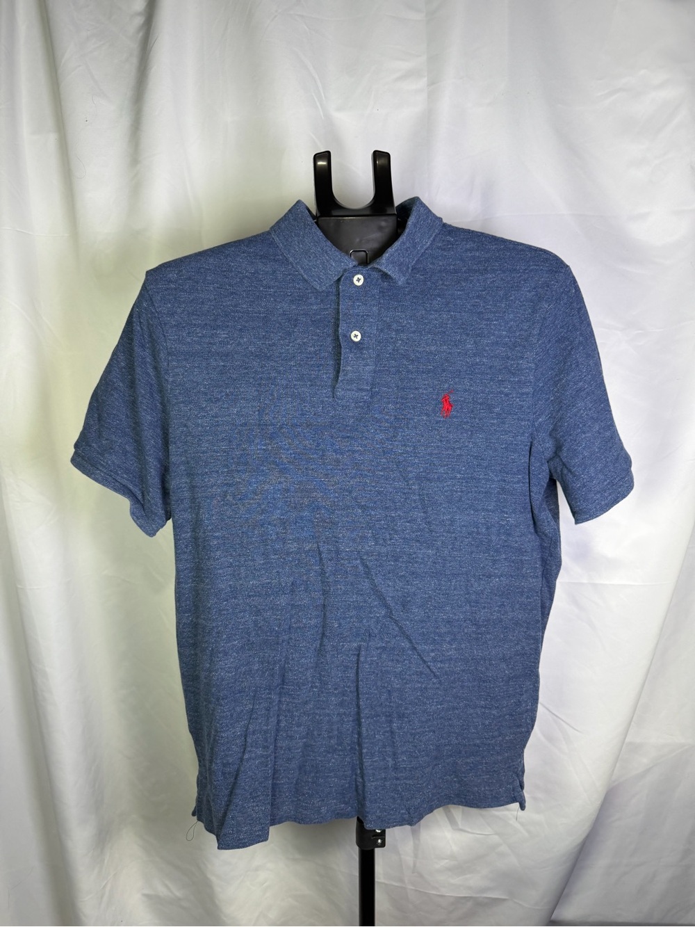 Polo by Ralph Lauren Blue Heather Polo with Red Pony